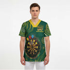 First Nations NAIDOC Week 2026 Fiery Darts Scrub Top National Colors Aboriginal Arts
