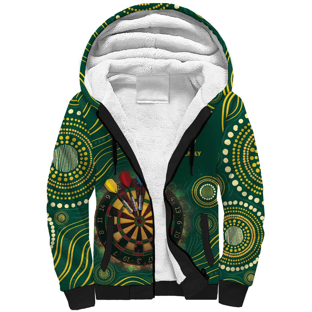 First Nations NAIDOC Week 2026 Fiery Darts Sherpa Hoodie National Colors Aboriginal Arts