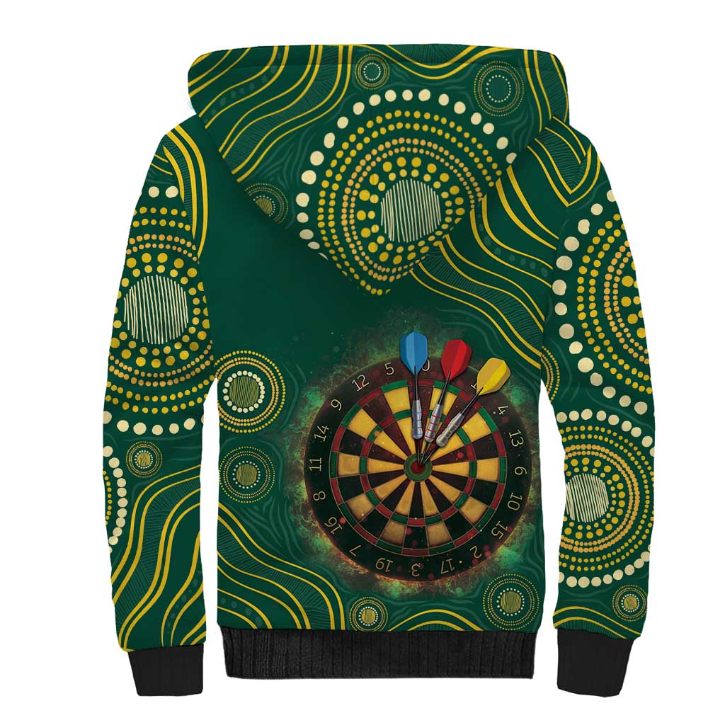 First Nations NAIDOC Week 2026 Fiery Darts Sherpa Hoodie National Colors Aboriginal Arts