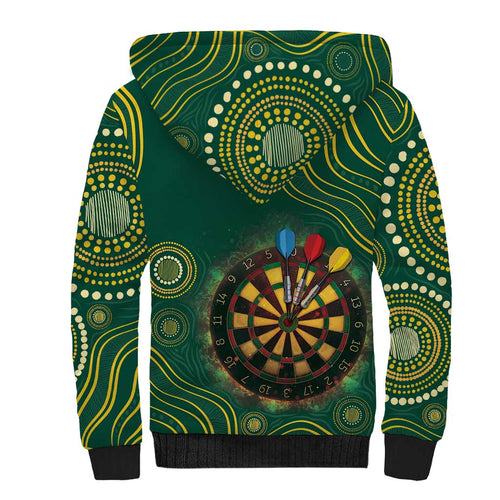 First Nations NAIDOC Week 2026 Fiery Darts Sherpa Hoodie National Colors Aboriginal Arts