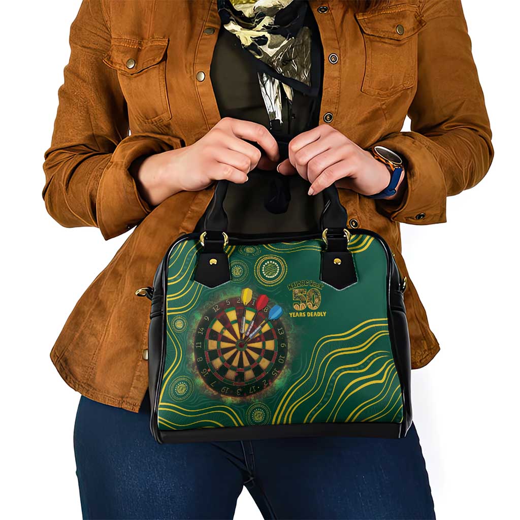 First Nations NAIDOC Week 2026 Fiery Darts Shoulder Handbag National Colors Aboriginal Arts