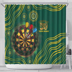 First Nations NAIDOC Week 2026 Fiery Darts Shower Curtain National Colors Aboriginal Arts