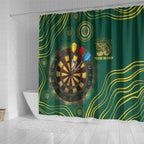 First Nations NAIDOC Week 2026 Fiery Darts Shower Curtain National Colors Aboriginal Arts