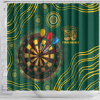 First Nations NAIDOC Week 2026 Fiery Darts Shower Curtain National Colors Aboriginal Arts
