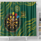 First Nations NAIDOC Week 2026 Fiery Darts Shower Curtain National Colors Aboriginal Arts