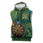 First Nations NAIDOC Week 2026 Fiery Darts Sleeveless Hoodie National Colors Aboriginal Arts