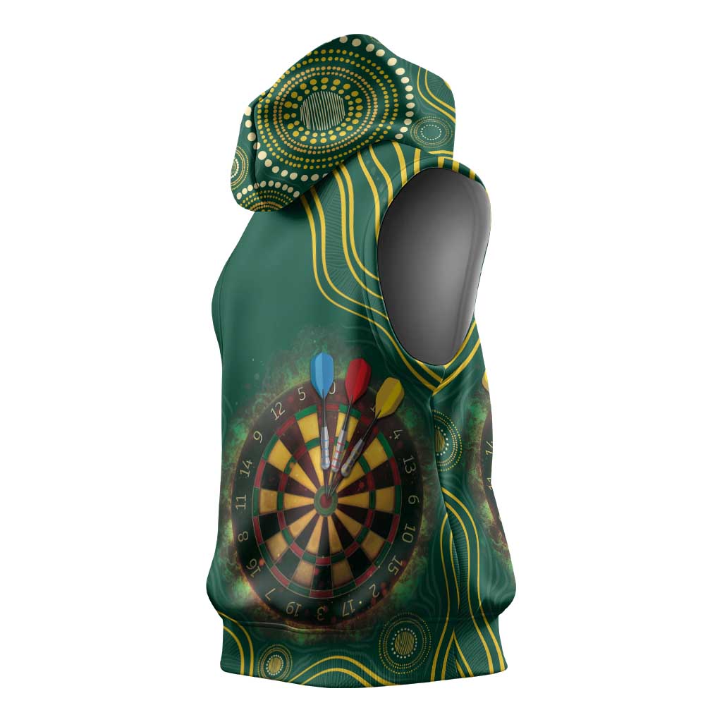 First Nations NAIDOC Week 2026 Fiery Darts Sleeveless Hoodie National Colors Aboriginal Arts