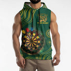 First Nations NAIDOC Week 2026 Fiery Darts Sleeveless Hoodie National Colors Aboriginal Arts