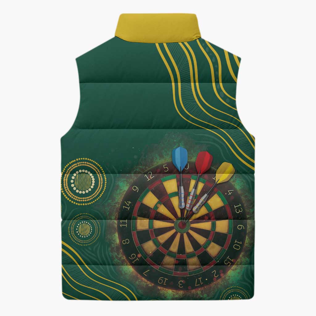 First Nations NAIDOC Week 2026 Fiery Darts Sleeveless Puffer Jacket National Colors Aboriginal Arts