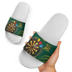First Nations NAIDOC Week 2026 Fiery Darts Slide Sandals National Colors Aboriginal Arts