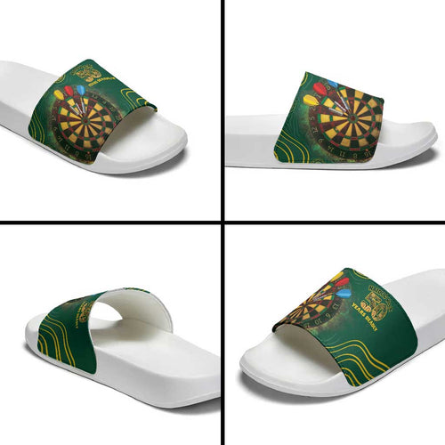 First Nations NAIDOC Week 2026 Fiery Darts Slide Sandals National Colors Aboriginal Arts