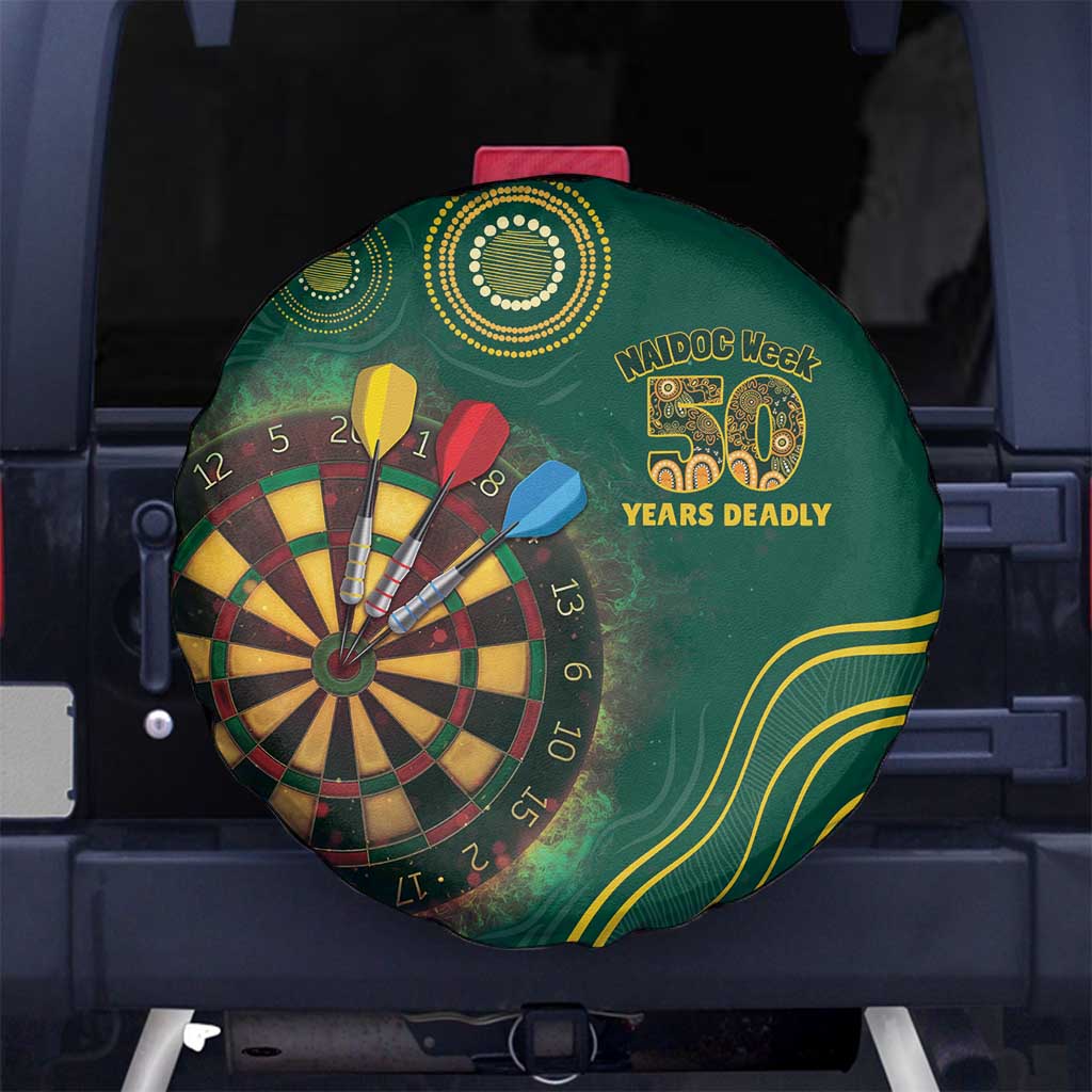 First Nations NAIDOC Week 2026 Fiery Darts Spare Tire Cover National Colors Aboriginal Arts