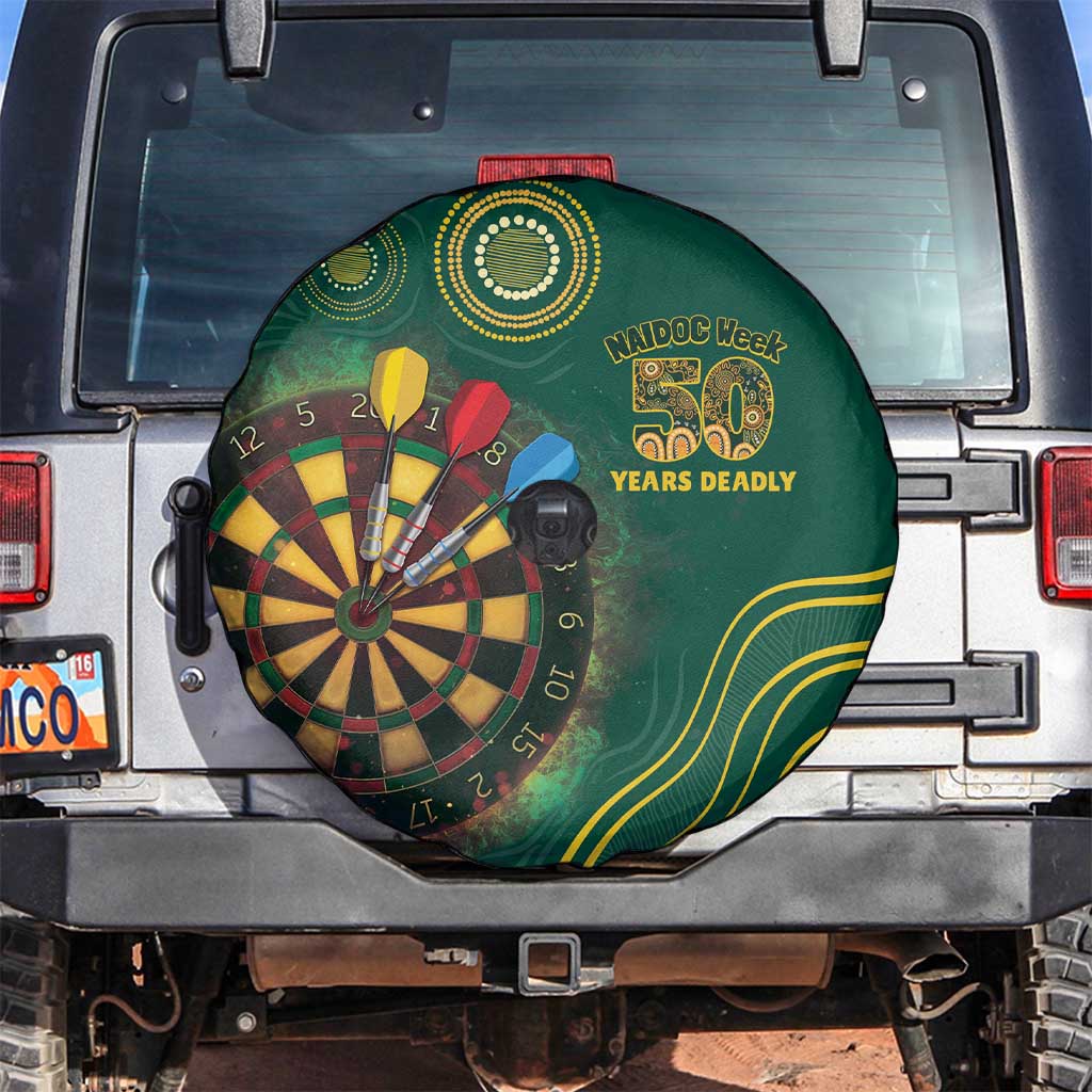 First Nations NAIDOC Week 2026 Fiery Darts Spare Tire Cover National Colors Aboriginal Arts