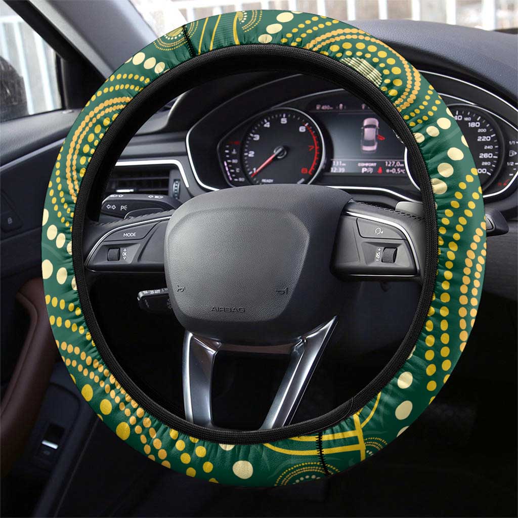 First Nations NAIDOC Week 2026 Fiery Darts Steering Wheel Cover National Colors Aboriginal Arts