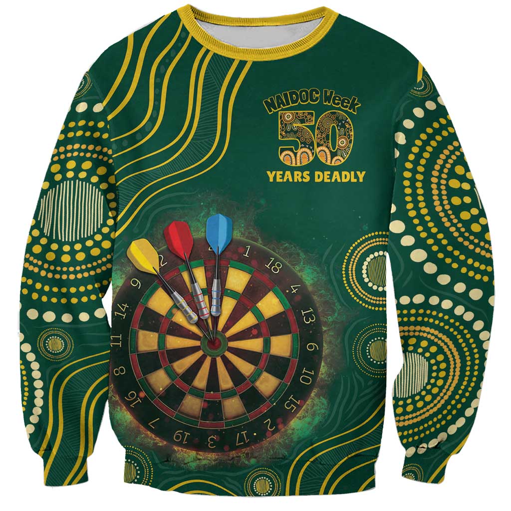 First Nations NAIDOC Week 2026 Fiery Darts Sweatshirt National Colors Aboriginal Arts