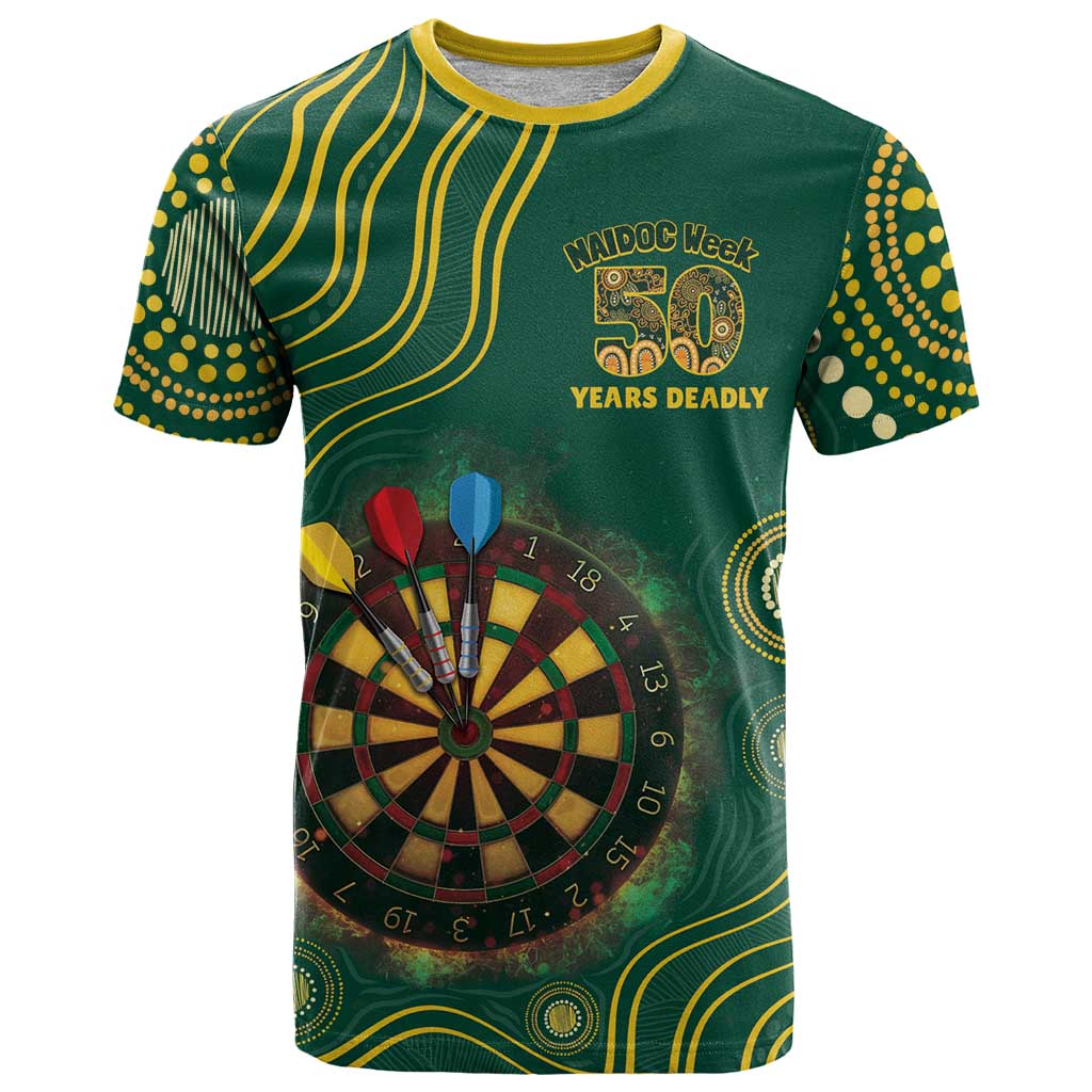First Nations NAIDOC Week 2026 Fiery Darts T Shirt National Colors Aboriginal Arts