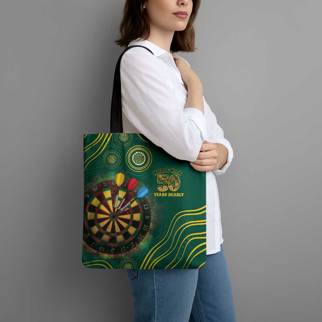 First Nations NAIDOC Week 2026 Fiery Darts Tote Bag National Colors Aboriginal Arts