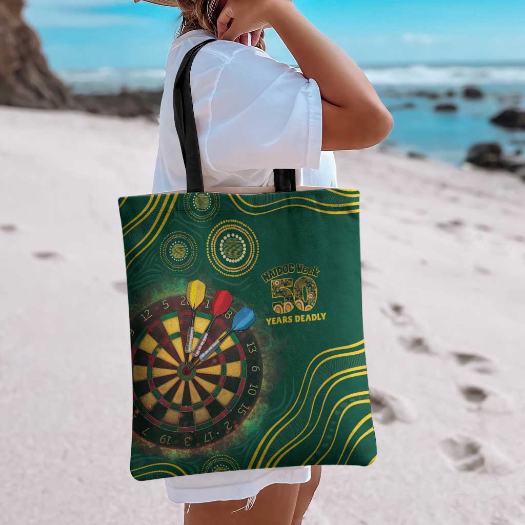 First Nations NAIDOC Week 2026 Fiery Darts Tote Bag National Colors Aboriginal Arts