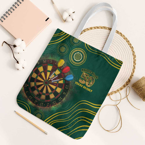 First Nations NAIDOC Week 2026 Fiery Darts Tote Bag National Colors Aboriginal Arts