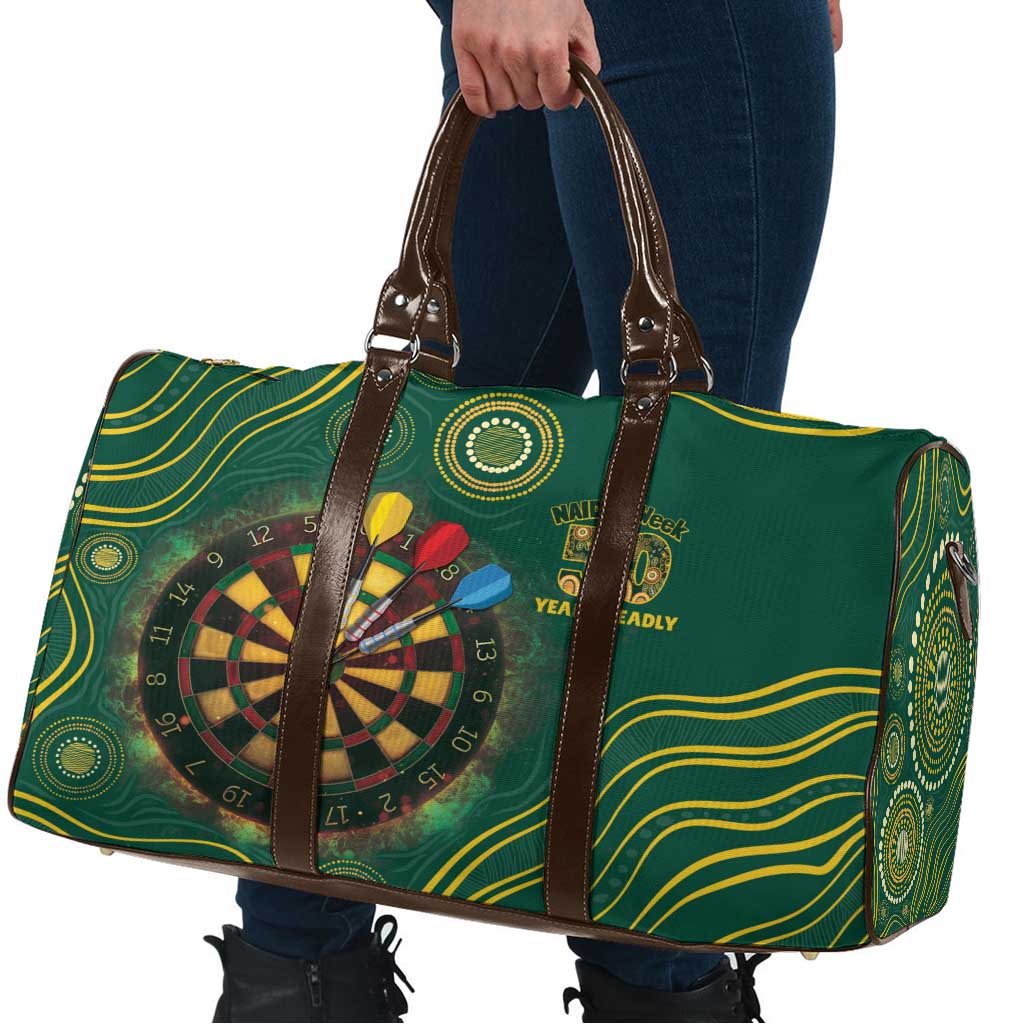 First Nations NAIDOC Week 2026 Fiery Darts Travel Bag National Colors Aboriginal Arts