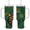 First Nations NAIDOC Week 2026 Fiery Darts Tumbler With Handle National Colors Aboriginal Arts