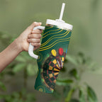 First Nations NAIDOC Week 2026 Fiery Darts Tumbler With Handle National Colors Aboriginal Arts