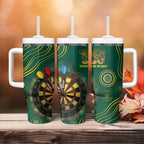 First Nations NAIDOC Week 2026 Fiery Darts Tumbler With Handle National Colors Aboriginal Arts