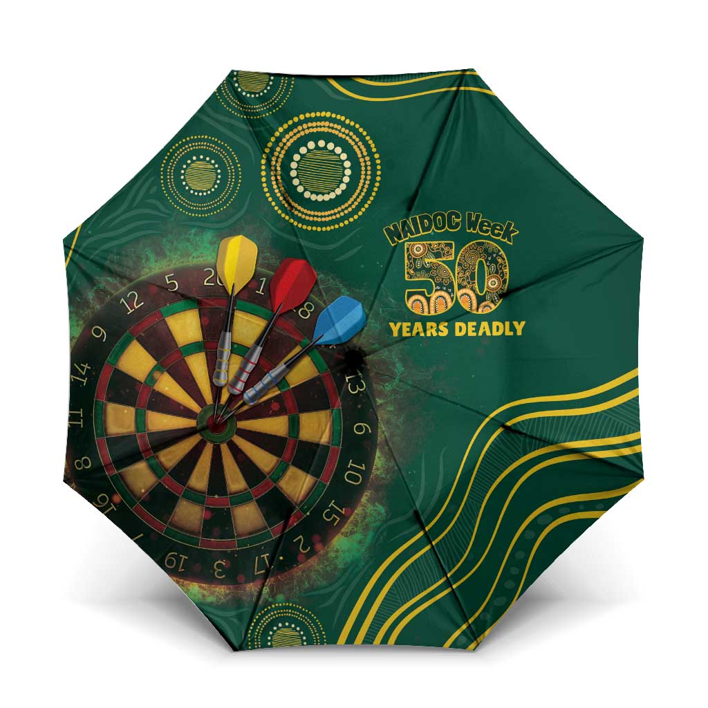 First Nations NAIDOC Week 2026 Fiery Darts Umbrella National Colors Aboriginal Arts