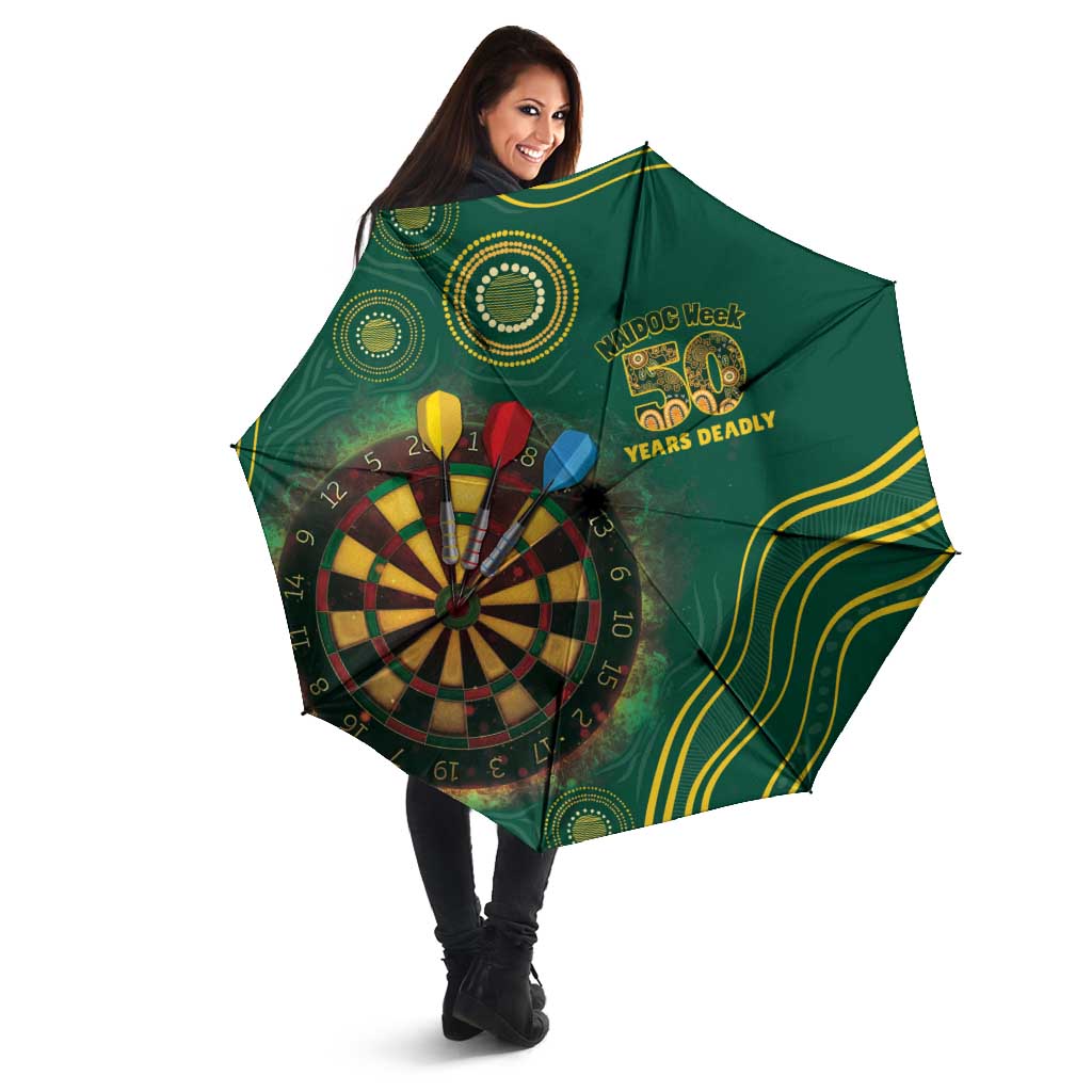 First Nations NAIDOC Week 2026 Fiery Darts Umbrella National Colors Aboriginal Arts