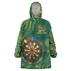 First Nations NAIDOC Week 2026 Fiery Darts Wearable Blanket Hoodie National Colors Aboriginal Arts
