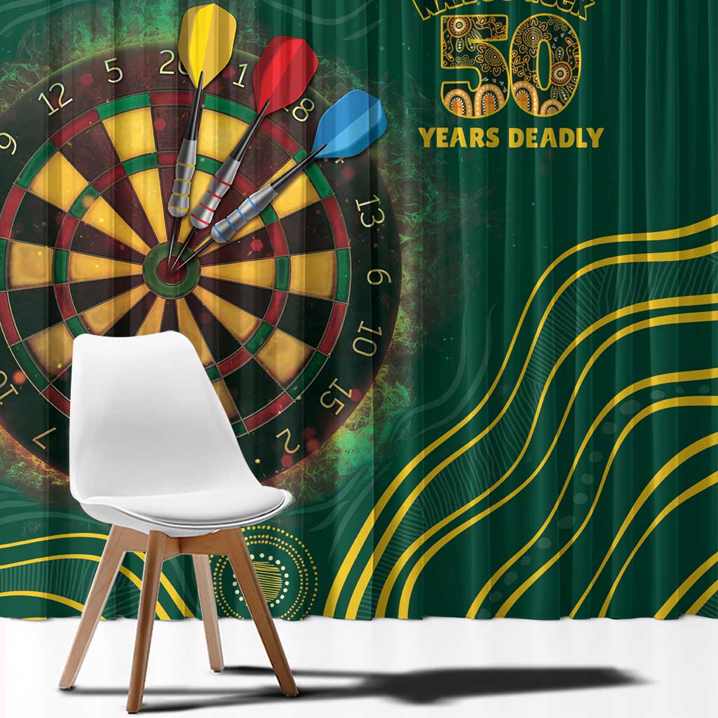 First Nations NAIDOC Week 2026 Fiery Darts Window Curtain National Colors Aboriginal Arts