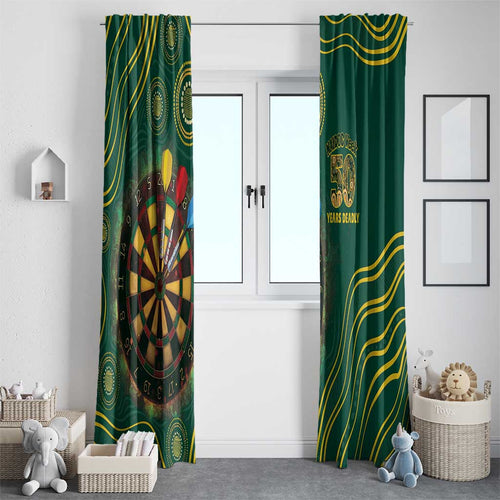 First Nations NAIDOC Week 2026 Fiery Darts Window Curtain National Colors Aboriginal Arts