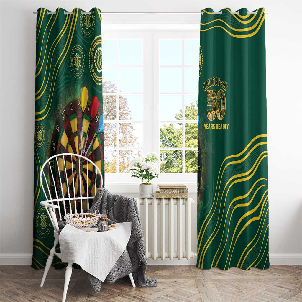 First Nations NAIDOC Week 2026 Fiery Darts Window Curtain National Colors Aboriginal Arts