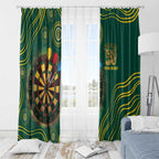 First Nations NAIDOC Week 2026 Fiery Darts Window Curtain National Colors Aboriginal Arts