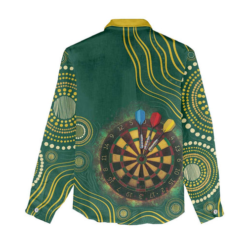 First Nations NAIDOC Week 2026 Fiery Darts Women Casual Shirt National Colors Aboriginal Arts