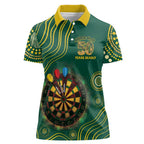 First Nations NAIDOC Week 2026 Fiery Darts Women Polo Shirt National Colors Aboriginal Arts