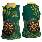 First Nations NAIDOC Week 2026 Fiery Darts Women Sleeveless Polo Shirt National Colors Aboriginal Arts