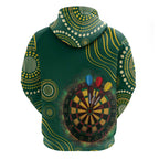 First Nations NAIDOC Week 2026 Fiery Darts Zip Hoodie National Colors Aboriginal Arts