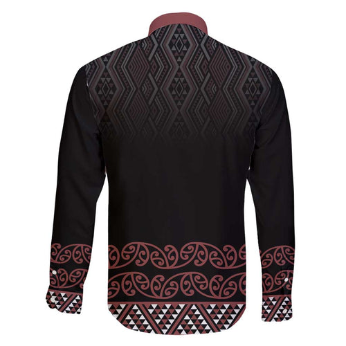 Maori Taniko Patterns Family Matching Short Sleeve Bodycon Dress and Hawaiian Shirt Brown Niho Taniwha Mix Paatiki Motifs