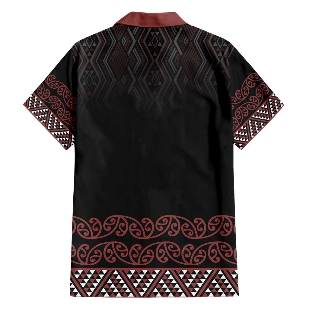 Maori Taniko Patterns Family Matching Tank Maxi Dress and Hawaiian Shirt Brown Niho Taniwha Mix Paatiki Motifs