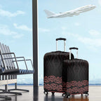 Maori Taniko Patterns Luggage Cover Brown Niho Taniwha Mix Paatiki Motifs