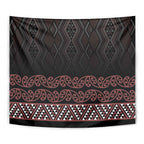 Maori Taniko Patterns Tapestry Brown Niho Taniwha Mix Paatiki Motifs