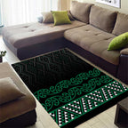 Maori Taniko Patterns Area Rug Pounamu Niho Taniwha Mix Paatiki Motifs