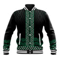 Maori Taniko Patterns Baseball Jacket Pounamu Niho Taniwha Mix Paatiki Motifs