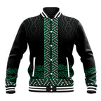 Maori Taniko Patterns Baseball Jacket Pounamu Niho Taniwha Mix Paatiki Motifs