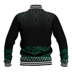 Maori Taniko Patterns Baseball Jacket Pounamu Niho Taniwha Mix Paatiki Motifs