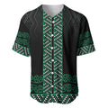 Maori Taniko Patterns Baseball Jersey Pounamu Niho Taniwha Mix Paatiki Motifs