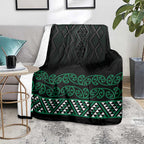 Maori Taniko Patterns Blanket Pounamu Niho Taniwha Mix Paatiki Motifs