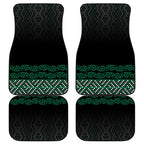 Maori Taniko Patterns Car Mats Pounamu Niho Taniwha Mix Paatiki Motifs