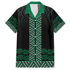 Maori Taniko Patterns Family Matching Tank Maxi Dress and Hawaiian Shirt Pounamu Niho Taniwha Mix Paatiki Motifs